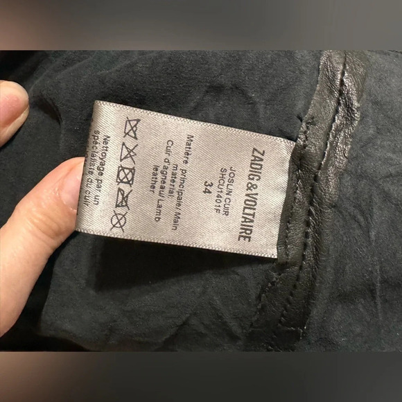 Zadig & Voltaire Joslin Cuir Froisse Leather Skirt - Picture 10 of 15